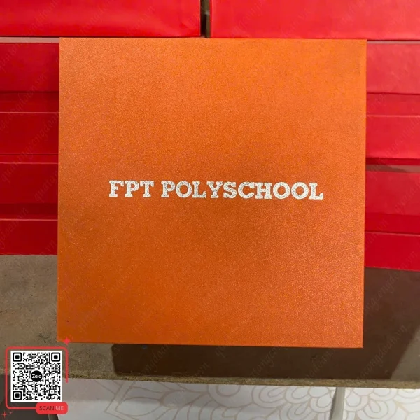 Bộ Cốc Thủy Tinh In Logo Trường Học FPT Polyschool 5 Quà tặng cốc thủy tinh sự kiện trường FPT Polyschool
