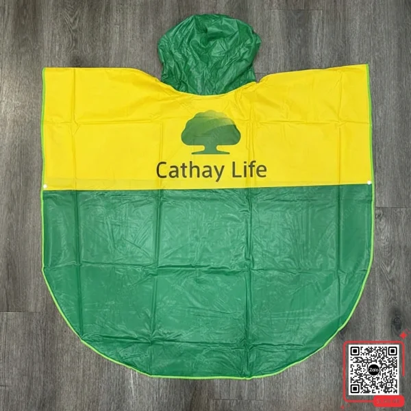 Áo Mưa Trẻ Em In Logo Cathay Life 4 Quà tặng áo mưa trẻ em in thương hiệu Cathay Life