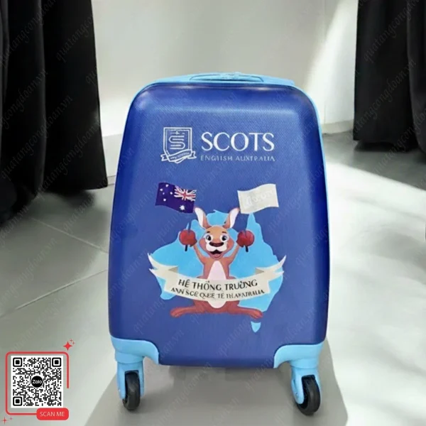 Vali Trẻ Em In Logo Trường Học Scots English Australia 5 Vali cabin in logo Scots English