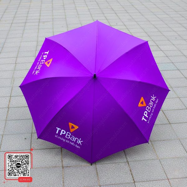 Ô Cầm Tay Màu Tím In Logo Ngân Hàng TPBank 5 Ô cầm tay in logo ngân hàng TPBank