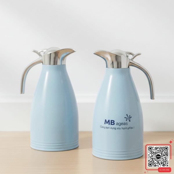 Phích Giữ Nhiệt In Logo MB Ageas 4 Phích nước giữ nhiệt in logo bảo hiểm MB