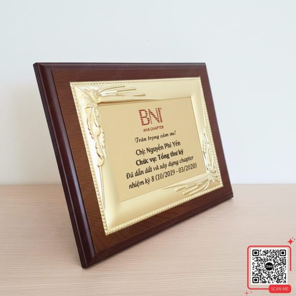 Bảng Vinh Danh Nhân Viên Xuất Sắc Công Ty BNI 4 Bảng vinh danh doanh nhân xuất sắc BNI