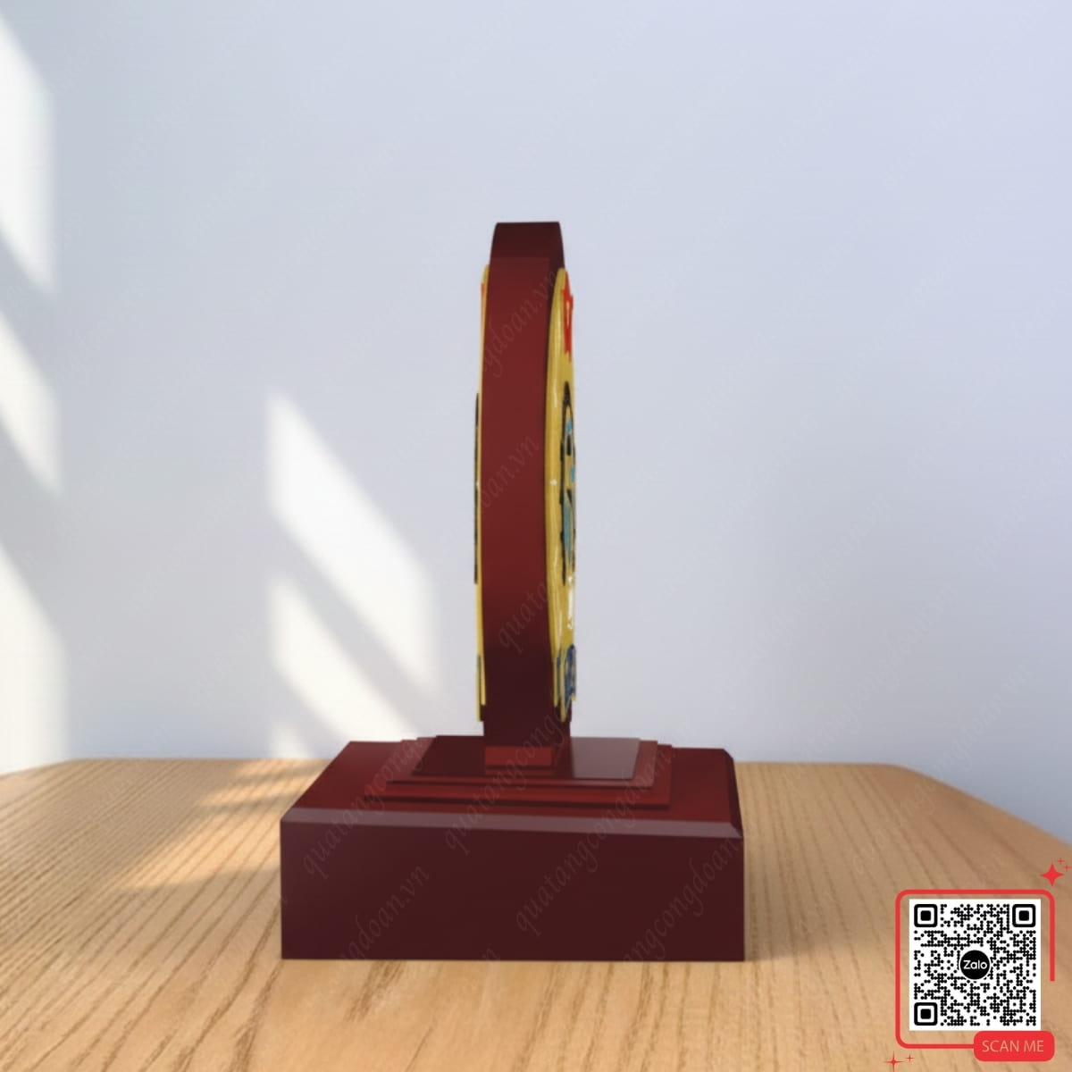 bieu-trung-go-dong-cong-doan-ha-nam Biểu trưng gỗ đồng Công đoàn Hà Nam kỷ niệm đại hội
