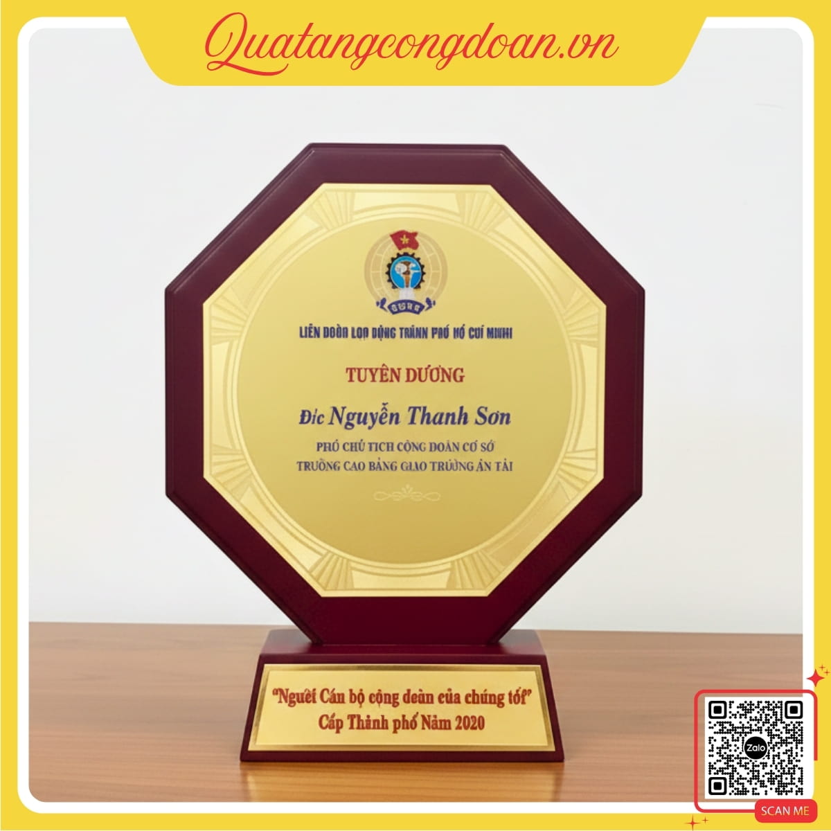 bieu-trung-go-dong-vinh-danh-pho-chu-tich-cong-doan Biểu trưng gỗ đồng vinh danh Phó Chủ tịch Công đoàn