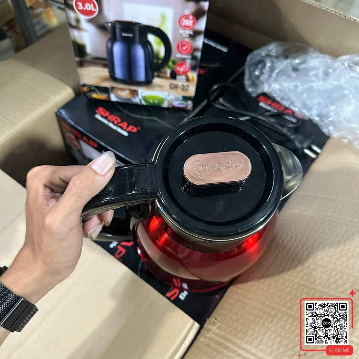 am-dun-nuoc-sharp-3l-cao-cap Ấm đun nước Sharp 3L cao cấp đun sôi nhanh tiết kiệm thời gian