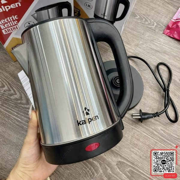 Ấm Siêu Tốc Inox Kalpen Dung Tích 1.8L 3 Ấm siêu tốc gia dụng Kalpen inox tiện lợi cho sinh hoạt hằng ngày