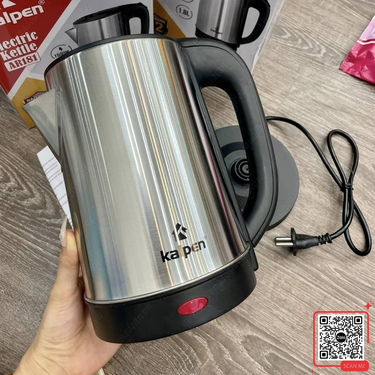 Ấm siêu tốc gia dụng Kalpen inox tiện lợi cho sinh hoạt hằng ngày