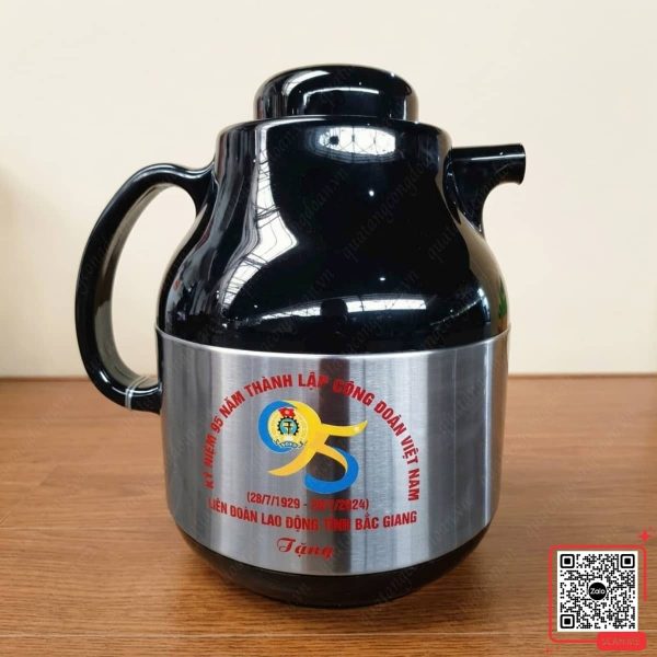 Ấm Siêu Tốc Kỷ Niệm 95 Năm Thành Lập Công Đoàn Tỉnh Bắc Giang 3 Ấm siêu tốc in logo Công đoàn tỉnh Bắc Giang quà tặng đoàn viên công đoàn