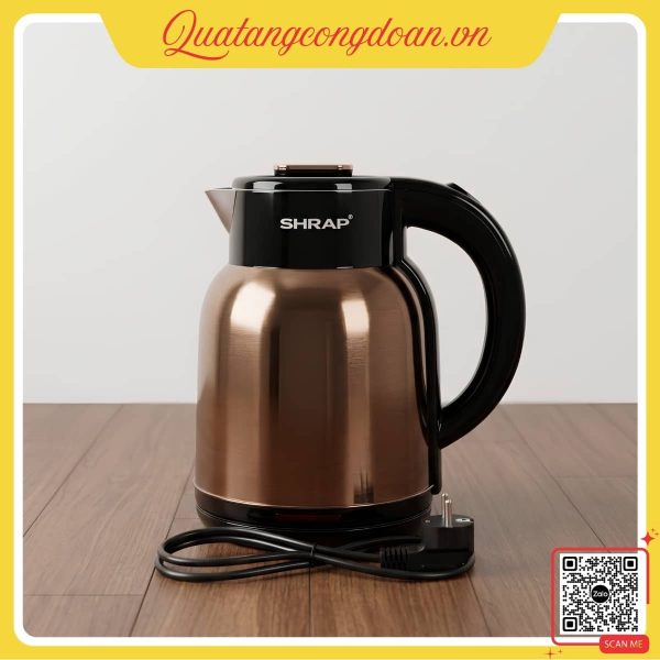 Ấm siêu tốc Sharp 3L dung tích lớn phù hợp gia đình đông người