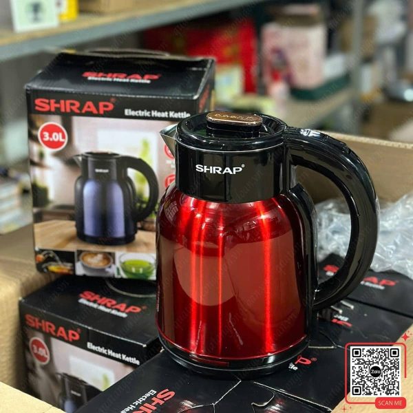 Ấm Siêu Tốc Shrap 3L Đủ Màu 5 Ấm đun nước Sharp 3L màu đỏ