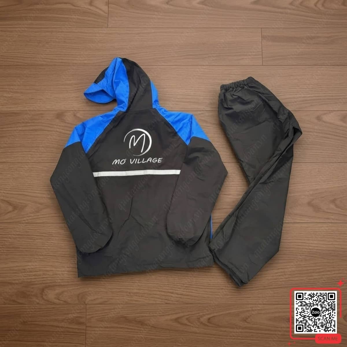 ao-mua-in-logo-mo-village-theo-yeu-cau Áo mưa in logo Mơ Village theo yêu cầu làm quà tặng doanh nghiệp