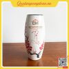 Lọ Hoa In Logo Nội Thất Đức Hạnh Họa Tiết Cành Đào 1 Bình hoa gốm in logo Nội Thất Đức Hạnh, họa tiết cành đào, thiết kế sang trọng, tinh tế, phù hợp quà tặng doanh nghiệp, khách hàng và đối tác