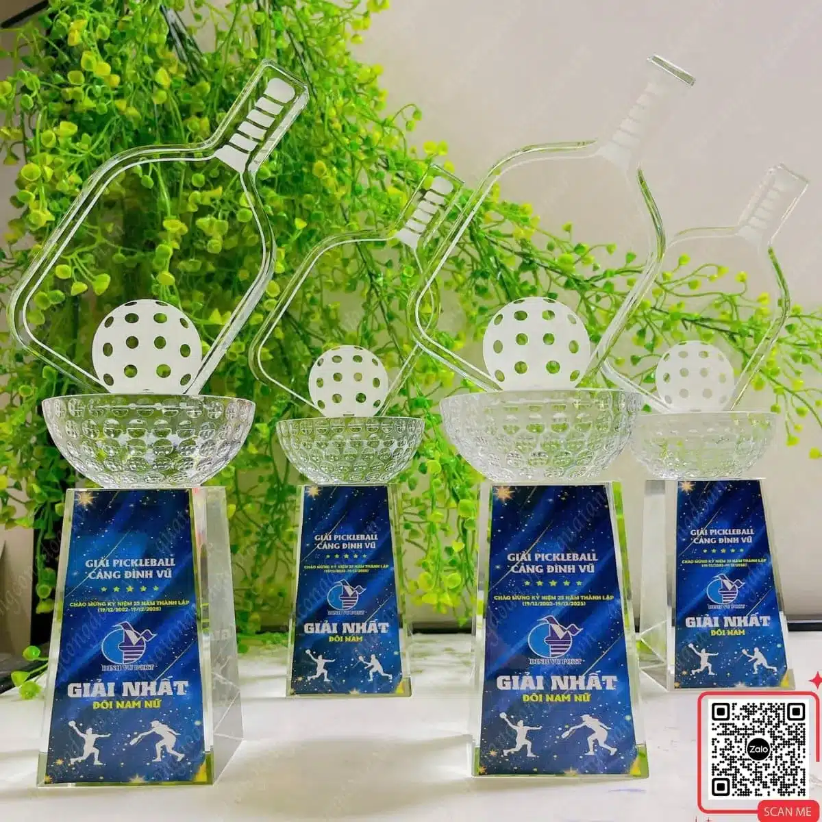 cup-phale-trao-giai-pickleball-dinh-vu-port-anniversary-23-nam Cúp pha lê trao giải Pickleball Đình Vũ Port anniversary 23 năm, thiết kế cao cấp, phù hợp lễ trao giải và chương trình kỷ niệm doanh nghiệp