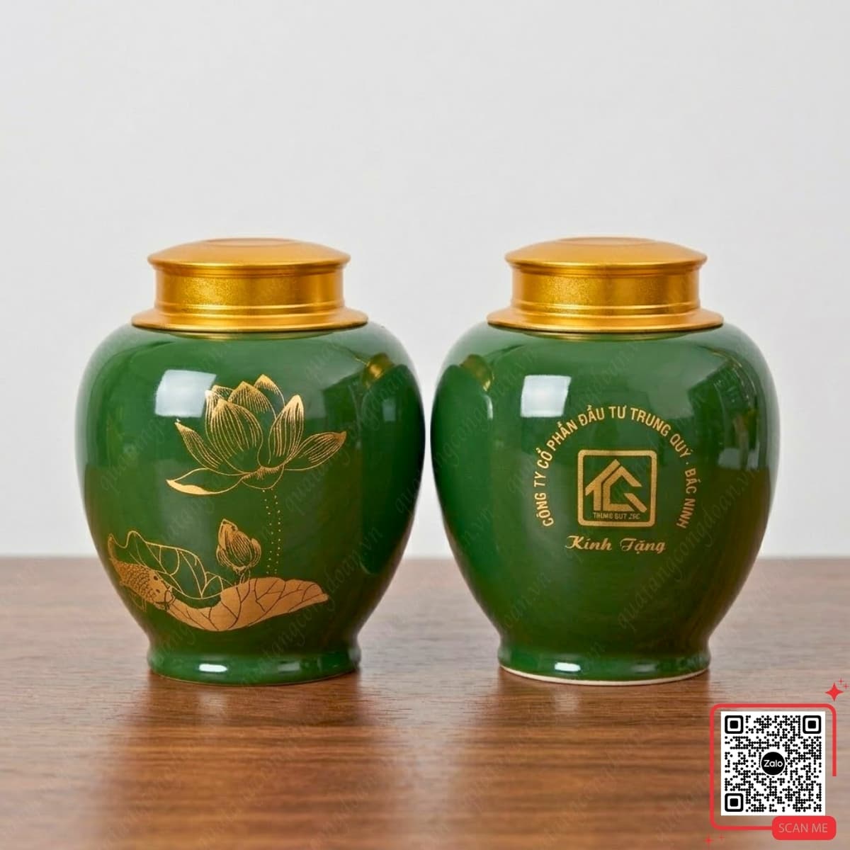 hu-tra-gom-su-mau-xanh-qua-tang-cong-ty-trung-quy Hũ trà gốm sứ màu xanh quà tặng Công ty Trung Quý, thiết kế tinh xảo, sang trọng, phù hợp tri ân đối tác, khách hàng và nhân sự nội bộ
