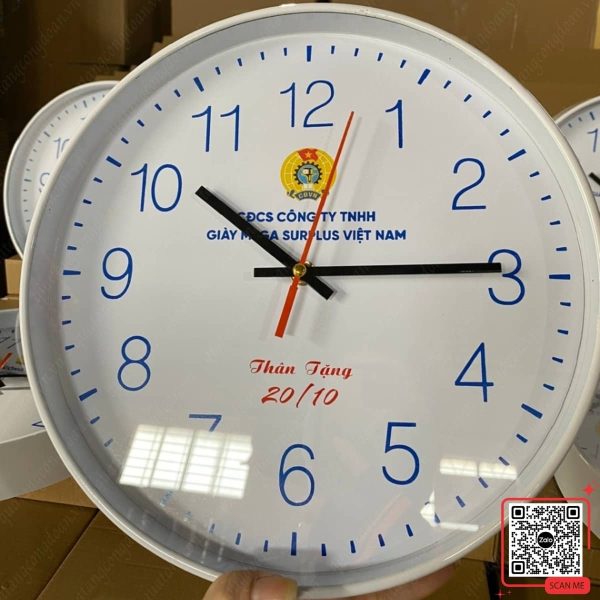 Đồng Hồ Treo Tường In Logo Công Đoàn Giày Mega Surplus Việt Nam 4 Đồng hồ treo tường in logo Công đoàn dành cho đoàn viên