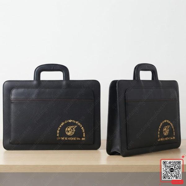 Cặp Da Đại Hội Liên Hiệp Phụ Nữ Huyện Quang Bình 4 Cặp da in logo Đại hội Liên hiệp Phụ nữ huyện Quang Bình