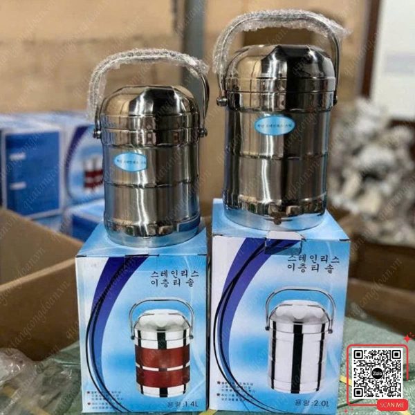 Hộp Cơm Giữ Nhiệt Inox 4 Ngăn 4 hop com giu nhiet inox 304 cao cap