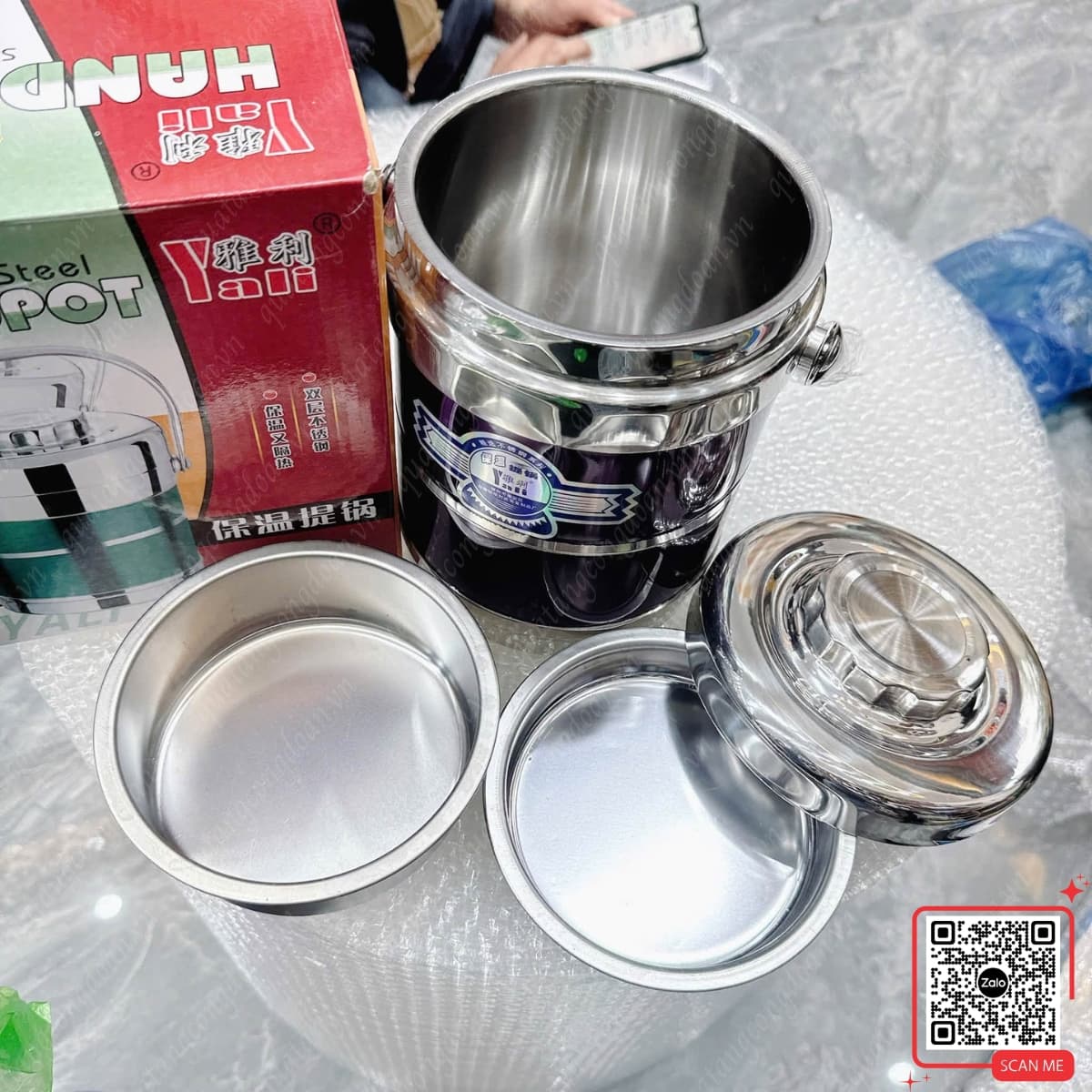 hop-com-inox-2-tang-in-logo-lam-qua-tang hop com inox 2 tang in logo lam qua tang