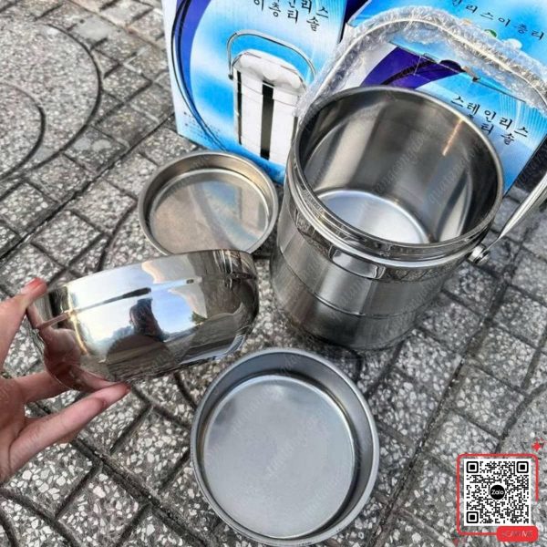 Hộp Cơm Giữ Nhiệt Inox 4 Ngăn 5 hop com inox giu nhiet nhieu ngan