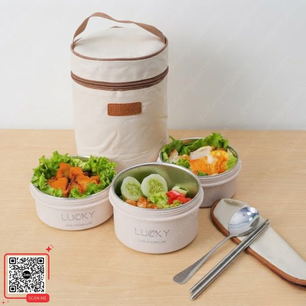 Hộp Cơm Giữ Nhiệt Lunchbox In Logo Đất Việt Tour 6 hop dung com giu nhiet lunchbox qua tang in logo