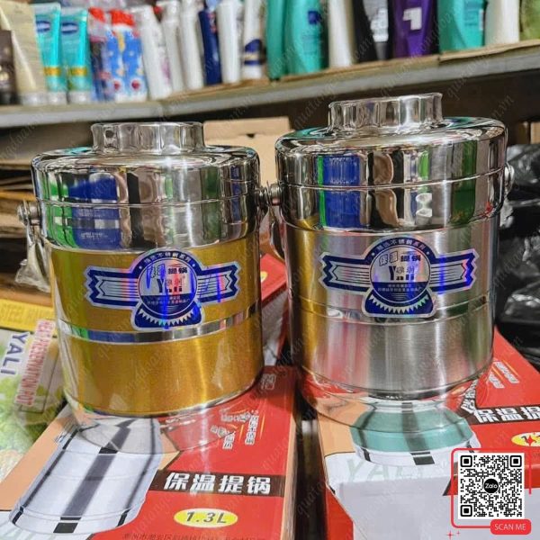 Hộp Đựng Cơm Inox 2 Tầng 4 hop dung com inox 2 ngan dung tich lon