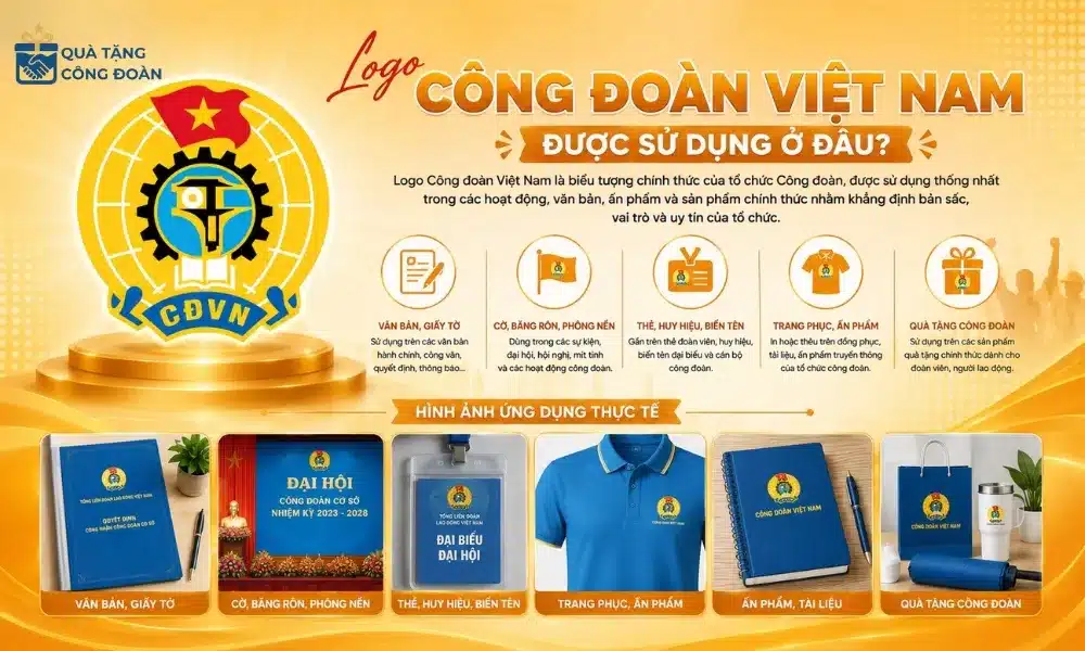 Logo Công đoàn Việt Nam - Hình Ảnh, Ý Nghĩa & File Vector 5 Logo Công đoàn Việt Nam được sử dụng ở đâu