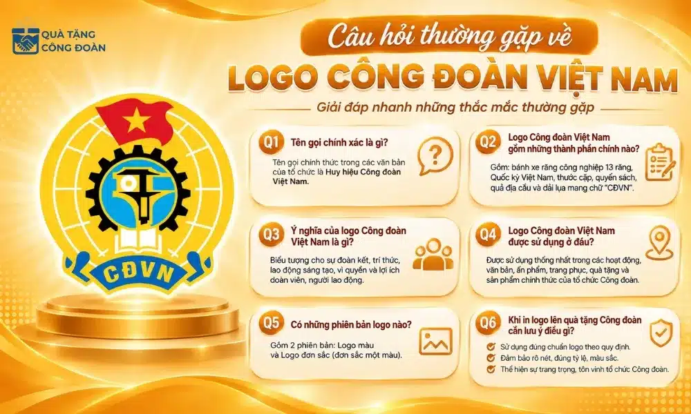 Logo Công đoàn Việt Nam - Hình Ảnh, Ý Nghĩa & File Vector 6 Câu hỏi thường gặp về logo Công đoàn Việt Nam