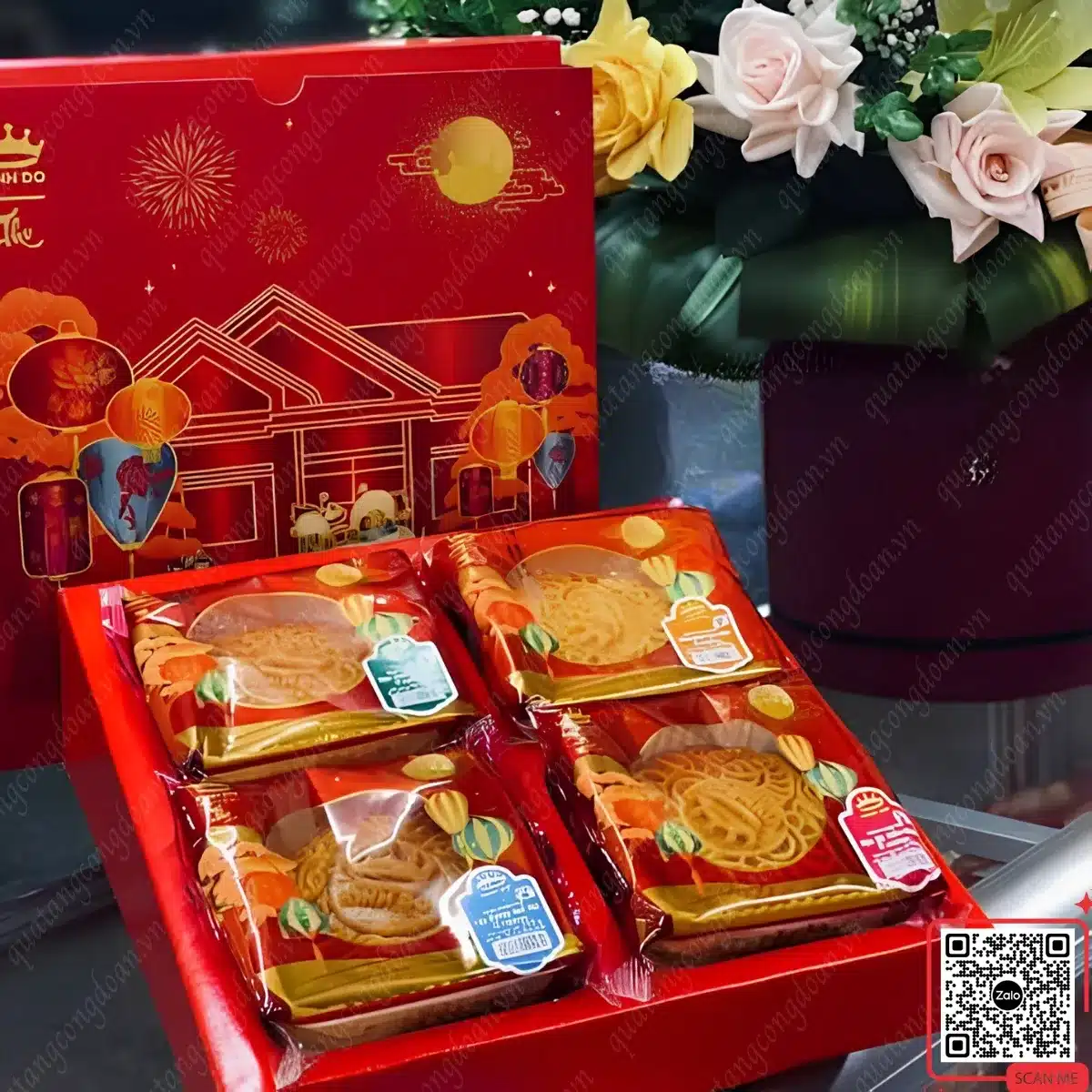 50+ Quà Tặng Trung Thu Cho Công Nhân KCN, Nhà Máy 9 set hop banh trung thu